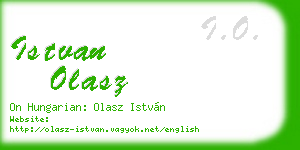 istvan olasz business card
